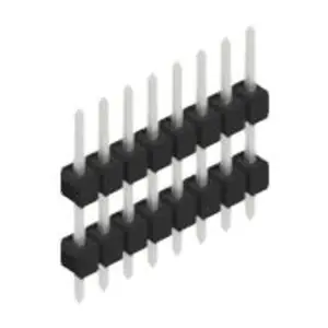 Stiftleiste, 8-polig, RM 2.54 mm, gerade, schwarz, 10056501 Gratis Versand