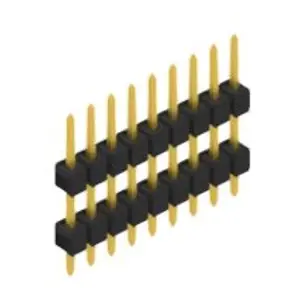 Stiftleiste, 9-polig, RM 2.54 mm, gerade, schwarz, 10056502 Nur Für Kurze Zeit