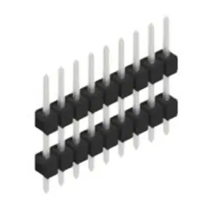 Rabatt Stiftleiste, 9-polig, RM 2.54 mm, gerade, schwarz, 10056504