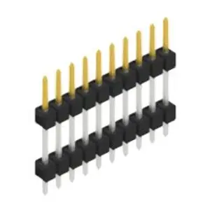 Nur Für Kurze Zeit Stiftleiste, 10-polig, RM 2.54 mm, gerade, schwarz, 10056564