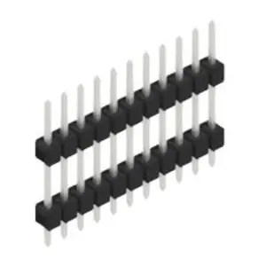 Mega-Angebot Stiftleiste, 11-polig, RM 2.54 mm, gerade, schwarz, 10056566