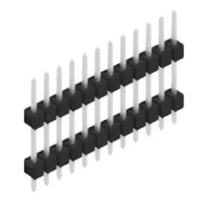 Highlight Stiftleiste, 12-polig, RM 2.54 mm, gerade, schwarz, 10056569