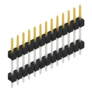 Preis Gesenkt Stiftleiste, 13-polig, RM 2.54 mm, gerade, schwarz, SL512113S