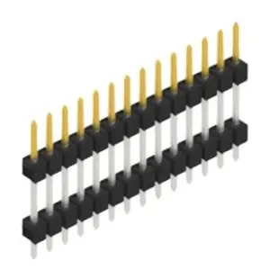 Stiftleiste, 14-polig, RM 2.54 mm, gerade, schwarz, 10056572 Schnäppchen