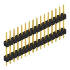 Schneller Versand Stiftleiste, 16-polig, RM 2.54 mm, gerade, schwarz, 10056575