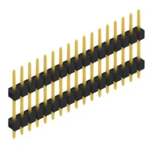 Meistverkauft Stiftleiste, 17-polig, RM 2.54 mm, gerade, schwarz, SL512117G