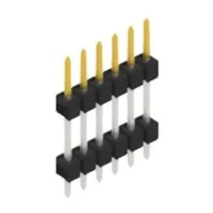 Stiftleiste, 6-polig, RM 2.54 mm, gerade, schwarz, 10056556 Neue Kollektion