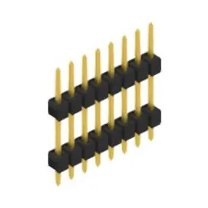 Kostenloser Versand Stiftleiste, 8-polig, RM 2.54 mm, gerade, schwarz, 10056560
