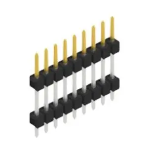 Top-Angebot Stiftleiste, 9-polig, RM 2.54 mm, gerade, schwarz, SL51219S