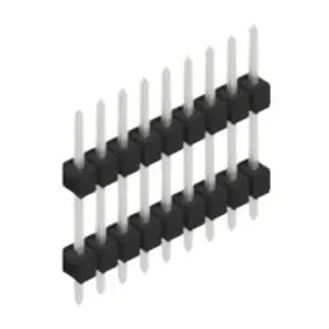 Stiftleiste, 9-polig, RM 2.54 mm, gerade, schwarz, 10056562 Sale