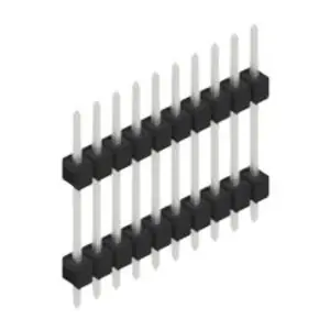 Stiftleiste, 10-polig, RM 2.54 mm, gerade, schwarz, 10056616 Mega-Angebot