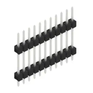 Stiftleiste, 11-polig, RM 2.54 mm, gerade, schwarz, 10056618 Finale Aktion