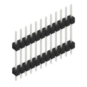 Sonderangebot Stiftleiste, 12-polig, RM 2.54 mm, gerade, schwarz, 10056620