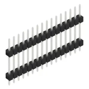 Stiftleiste, 16-polig, RM 2.54 mm, gerade, schwarz, 10056628 Geprüft
