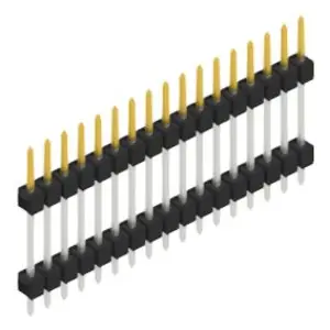 Jetzt Kaufen Stiftleiste, 17-polig, RM 2.54 mm, gerade, schwarz, SL514717S