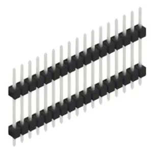 Stiftleiste, 17-polig, RM 2.54 mm, gerade, schwarz, SL514717Z Preis Gesenkt