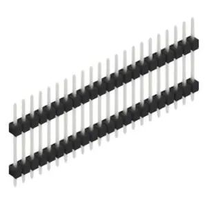 Stiftleiste, 22-polig, RM 2.54 mm, gerade, schwarz, SL514722Z Neu Im Sortiment