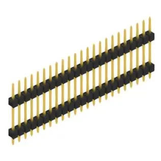 Stiftleiste, 23-polig, RM 2.54 mm, gerade, schwarz, 10056636 Direkt Vom Hersteller