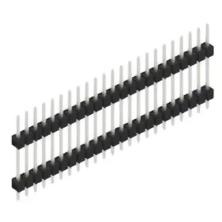 Top-Preis Stiftleiste, 23-polig, RM 2.54 mm, gerade, schwarz, SL514723Z