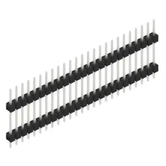 Ausverkauf Stiftleiste, 25-polig, RM 2.54 mm, gerade, schwarz, 10056638