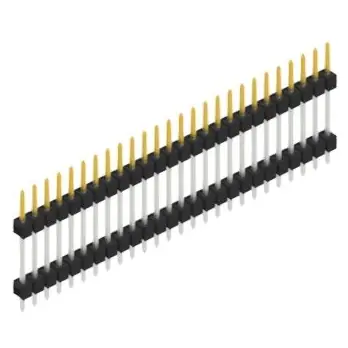 Stiftleiste, 26-polig, RM 2.54 mm, gerade, schwarz, 10067972 Sale