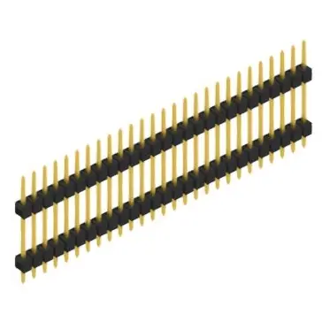 Neu Stiftleiste, 27-polig, RM 2.54 mm, gerade, schwarz, SL514727G