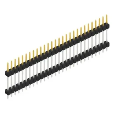 Stiftleiste, 28-polig, RM 2.54 mm, gerade, schwarz, SL514728S Neue Kollektion