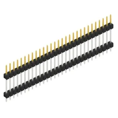 Stiftleiste, 29-polig, RM 2.54 mm, gerade, schwarz, SL514729S Expressversand