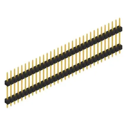 Stiftleiste, 32-polig, RM 2.54 mm, gerade, schwarz, SL514732G Abverkauf