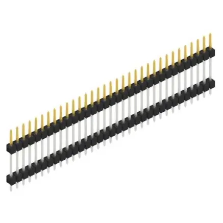 Gratis Versand Stiftleiste, 33-polig, RM 2.54 mm, gerade, schwarz, SL514733S