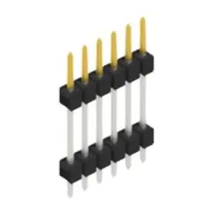 Stiftleiste, 6-polig, RM 2.54 mm, gerade, schwarz, SL51476S Aktuell