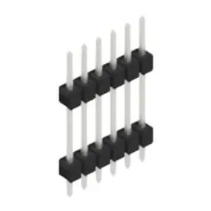 Top-Preis Stiftleiste, 6-polig, RM 2.54 mm, gerade, schwarz, 10056604