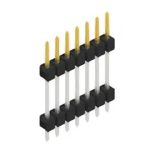 Stiftleiste, 7-polig, RM 2.54 mm, gerade, schwarz, SL51477S Preisreduziert