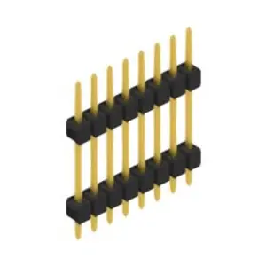 Stiftleiste, 8-polig, RM 2.54 mm, gerade, schwarz, 10056607 Bestpreis