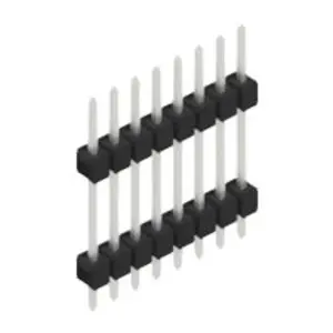 Stiftleiste, 8-polig, RM 2.54 mm, gerade, schwarz, 10056609 Direktkauf