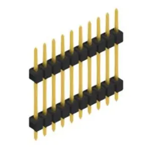 Stiftleiste, 10-polig, RM 2.54 mm, gerade, schwarz, 10056665 Finale Aktion
