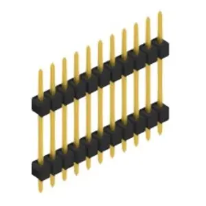 Preisreduziert Stiftleiste, 11-polig, RM 2.54 mm, gerade, schwarz, 10056668