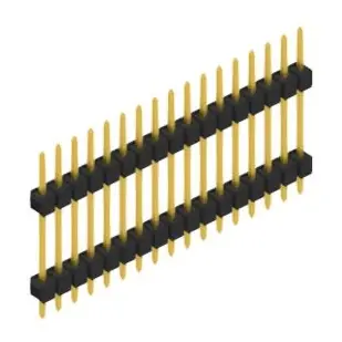 Expressversand Stiftleiste, 17-polig, RM 2.54 mm, gerade, schwarz, 10056678