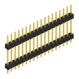 Ausverkauf Stiftleiste, 18-polig, RM 2.54 mm, gerade, schwarz, 10056679