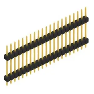 Stiftleiste, 21-polig, RM 2.54 mm, gerade, schwarz, 10056683 Bestseller