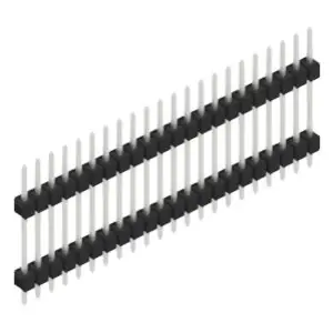 Stiftleiste, 22-polig, RM 2.54 mm, gerade, schwarz, 10056685 Begrenztes Angebot