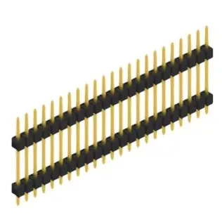 Markenware Stiftleiste, 23-polig, RM 2.54 mm, gerade, schwarz, SL515623G