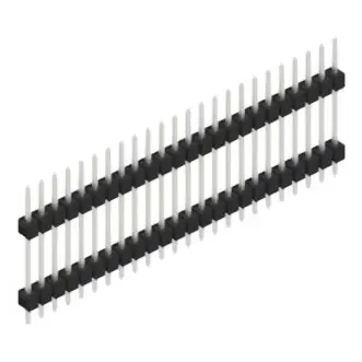 Must-Have Stiftleiste, 24-polig, RM 2.54 mm, gerade, schwarz, SL515624Z