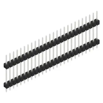 Stiftleiste, 26-polig, RM 2.54 mm, gerade, schwarz, SL515626Z Zertifiziert