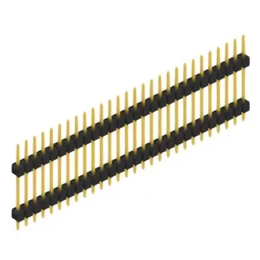 Top-Seller Stiftleiste, 28-polig, RM 2.54 mm, gerade, schwarz, SL515628G