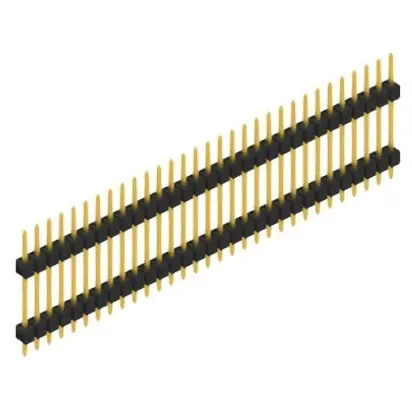 Stiftleiste, 31-polig, RM 2.54 mm, gerade, schwarz, SL515631G Geprüft