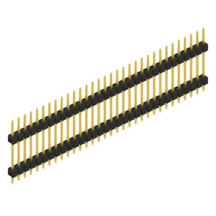 Stiftleiste, 32-polig, RM 2.54 mm, gerade, schwarz, 10056688 Rabatt