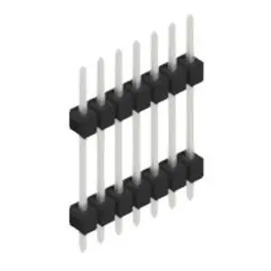 Sonderangebot Stiftleiste, 7-polig, RM 2.54 mm, gerade, schwarz, 10056660