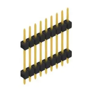 Preis Gesenkt Stiftleiste, 9-polig, RM 2.54 mm, gerade, schwarz, 10056664