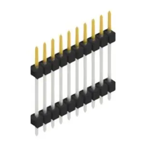 Garantierte Lieferung Stiftleiste, 10-polig, RM 2.54 mm, gerade, schwarz, 10139961